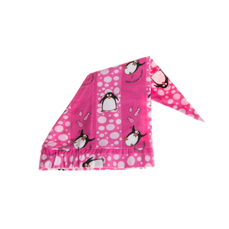 Bonnet de nuit 'Pingouin fuchsia'